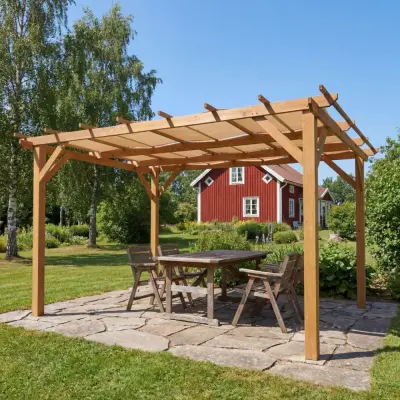 Pergola trä | 4x3m | Furu