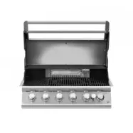Rostfri gasolgrill | 5 Brännare&Infraröd Bakbrännare | Ohio