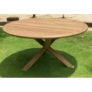 Saltö Matbord Ø150 cm i Massiv Teak | Runt Utebord