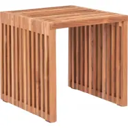 Sidobord 40×40 cm | Massivt teakträ&tidlös design | Saltö