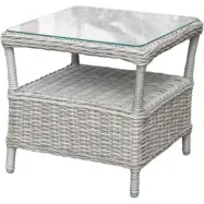 Sidobord i grå konstrotting | 48x48 cm | Tore