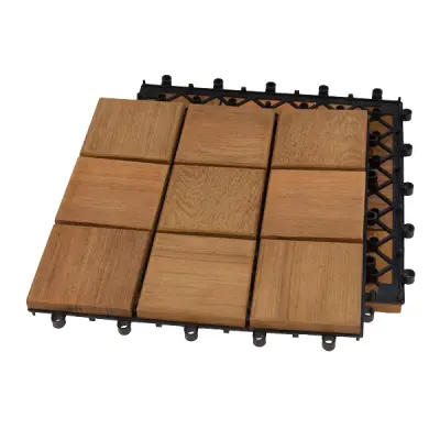 Trall Strand Stainless Teak Deltaplattan 30x30 Typ H