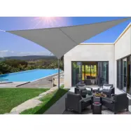 Solsegel 3,6m | Trekantig | Grå