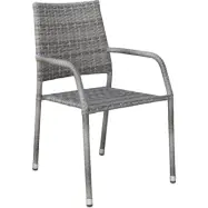 Utestol i grå konstrotting | Stapelbar&nätt design | Ida