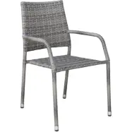 Utestol i grå konstrotting | Stapelbar&nätt design | Ida