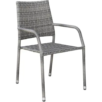 Utestol i grå konstrotting | Stapelbar&nätt design | Ida