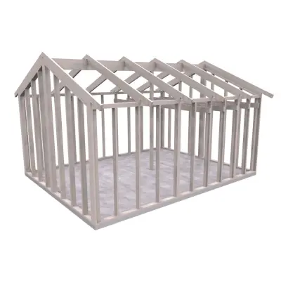 Färdiga Sektioner Attefallshus 22° – 28,6 M² Nej