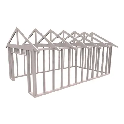 Färdiga Sektioner Attefallshus 27° – 28,37 M²