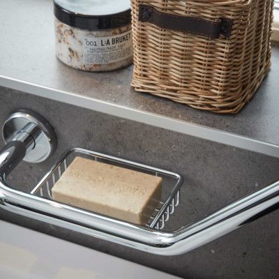 Badkarshandtag Miller Badrum Classic Vinklad med Tvålkorg