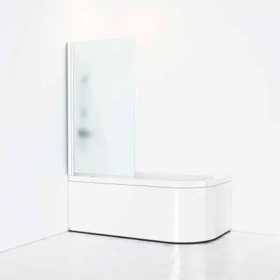 Badkarsvägg Svedbergs Skoga Rak