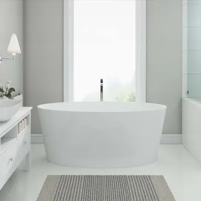 Badkar Bathlife Blund Gjutmarmor 1600 Vit