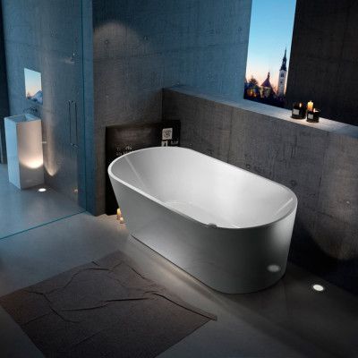 Badkar Bathlife Fridsam Fristående Rund Vit