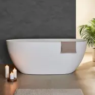 Badkar Bathlife Vila Gjutmarmor 1500 Vit