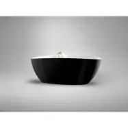 BADKAR ELLIPSE 1570 VITT MATT INV SVART BLANK UTV | Beijerbygg Byggmaterial