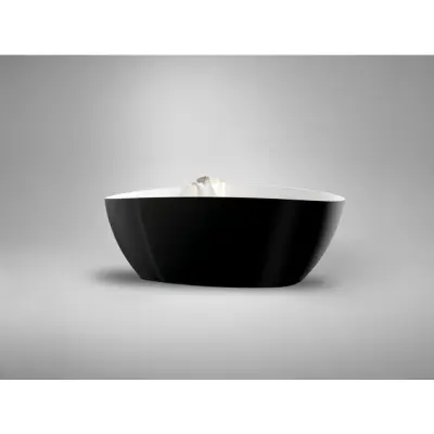 BADKAR ELLIPSE 1570 VITT MATT INV SVART BLANK UTV | Beijerbygg Byggmaterial