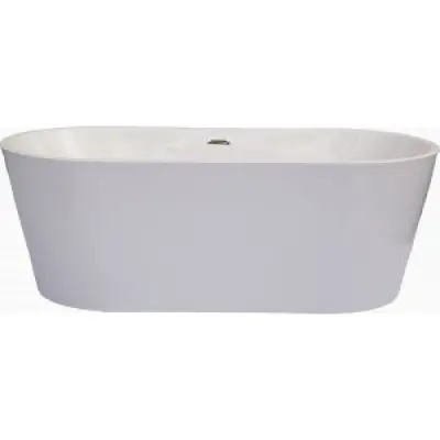 Badkar Hygieia i vit akryl - 135x75x58 cm