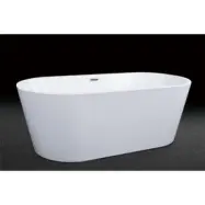 Badkar Hygieia i vit akryl -  170x80x58 cm