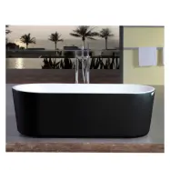 Badkar Ideal fristående svart