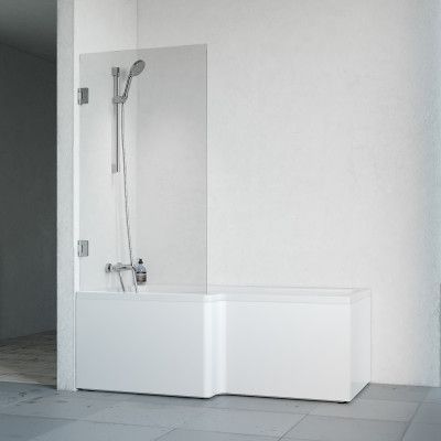 Badkar Macro Design Divine med Badkarsvägg Grace Enkel