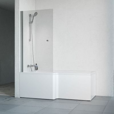 Badkar Macro Design Divine med Badkarsvägg Spirit Enkel