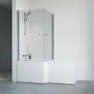 Badkar Macro Design Divine med Badkarsvägg Spirit Hörna