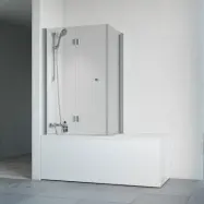 Badkar Macro Design Living med Badkarsvägg Spirit Vikbar Hörna