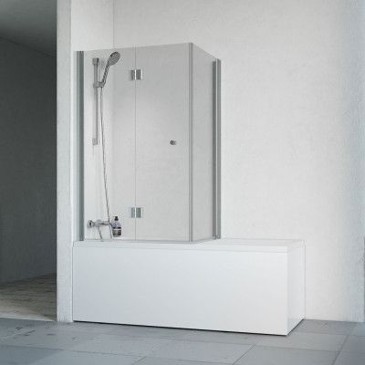 Badkar Macro Design Living med Badkarsvägg Spirit Vikbar Hörna