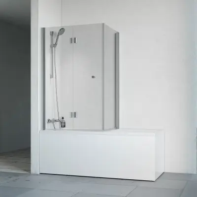 Badkar Macro Design Living med Badkarsvägg Spirit Vikbar Hörna