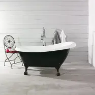 Badkar Noro Old England 156 Svart/Vit