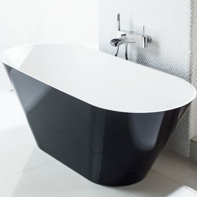 Badkar Svedbergs Oval 170 Svart