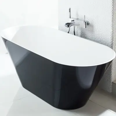 Badkar Svedbergs Oval 170 Svart