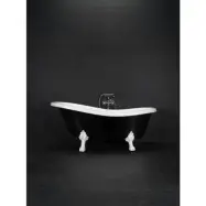 BADKAR VICTORIA 1570 SVART/VIT ANTIK MÄSSING TASS | Beijerbygg Byggmaterial