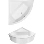 Badkar Villeroy &amp; Boch Subway Hörninstallerat med Hörningång