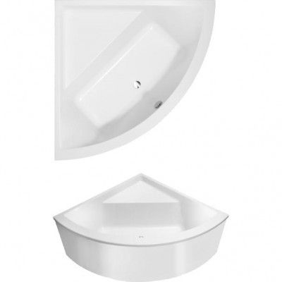 Badkar Villeroy & Boch Subway Hörninstallerat med Hörningång