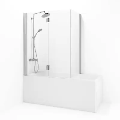 Badkarsvägg Macro Design Spirit Hörna/Nisch