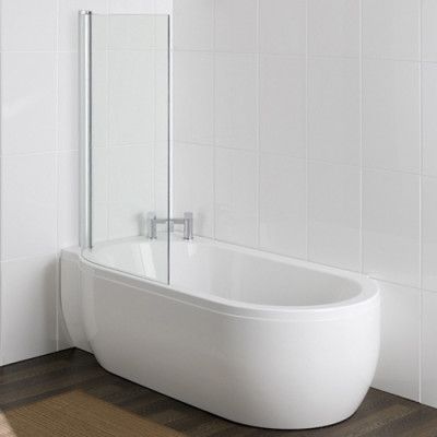 Badkarsvägg Nordhem till Djupvik Klarglas