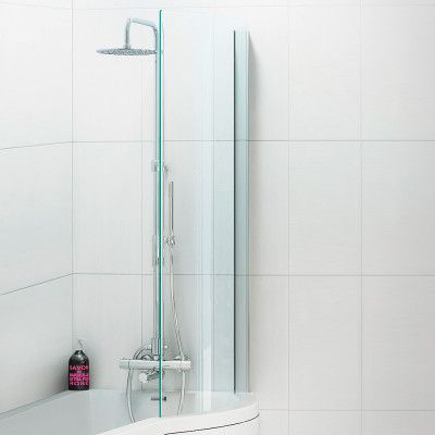 Badkarsvägg Nordhem till Solvik Klarglas