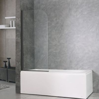 Badkarsvägg Novelle - Rundade hörn | Krom