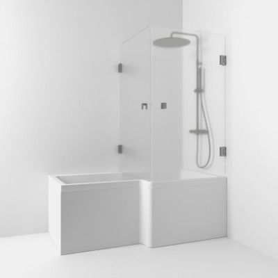 Badkarsvägg Svedbergs 180° Rak Hörn