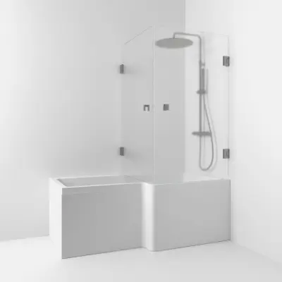 Badkarsvägg Svedbergs 180° Rak Hörn