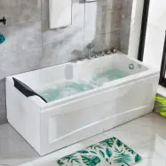 Bubbelbadkar 170x80cm | Isolerande högkvalitetsakryl | BK-001 Vänster