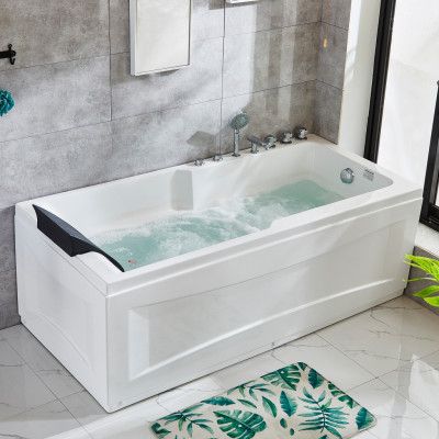 Bubbelbadkar 170x80cm | Isolerande högkvalitetsakryl | BK-001 Vänster