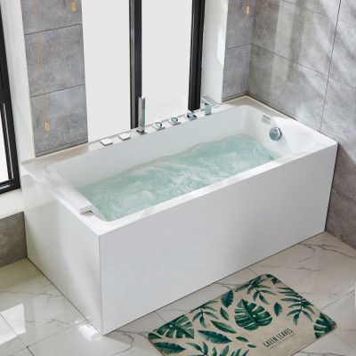 Bubbelbadkar med värmare 150x75cm | Med nackkudde | BK-002V Vänster