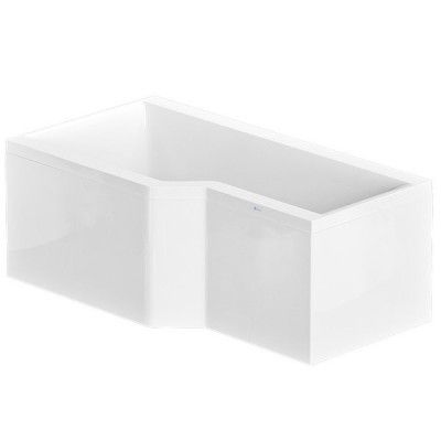 Duschbadkar Nordhem Apelviken Vit Standard Enkel rygglutning