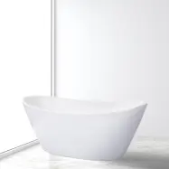 Fristående badkar 170cm | Lucite akryl | Runda former | A-35