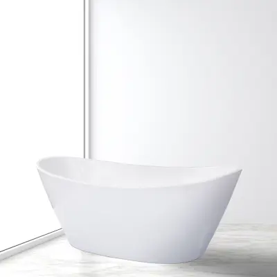 Fristående badkar 170cm | Lucite akryl | Runda former | A-35