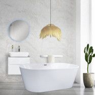 Fristående badkar 170cm | Lucite akryl | Stilren design | A-06