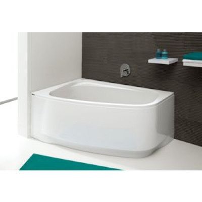 Hörnbadkar assymetriskt vänstermodell - Free Line | Djup 45cm - 80x140 cm 164 l, Utan front