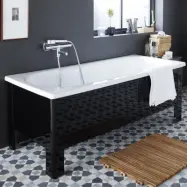 Halvfront med Stativ Ifö Caribia Svart