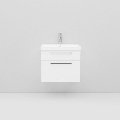 Kommod Med Tvättställ Noro Fix Trend 550 Mm, Vit Matt